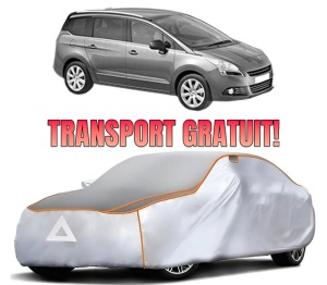Husa Prelata Antigrindina Auto PEUGEOT 5008 (0U_, 0E_) din 2009-2017, Protectie auto contra intemperiilor la grindina, Waterproof, 4x Stickere auto PEUGEOT