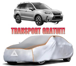 Husa Prelata Antigrindina Auto SUBARU FORESTER (SJ_) din 2012-2013, Protectie auto contra intemperiilor la grindina, Waterproof, 4x Stickere auto SUBARU