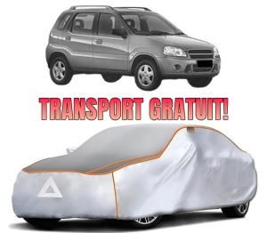 Husa Prelata Antigrindina Auto SUZUKI IGNIS I (FH) din 2000-2005, Protectie auto contra intemperiilor la grindina, Waterproof, 4x Stickere auto SUZUKI