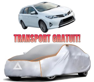 Husa Prelata Antigrindina Auto TOYOTA AURIS Estate (_E18_) din 2013-2018, Protectie auto contra intemperiilor la grindina, Waterproof, 4x Stickere auto TOYOTA
