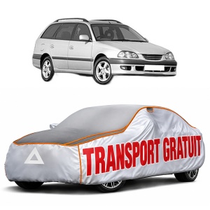 Husa Prelata Antigrindina Auto TOYOTA AVENSIS Estate (_T22_) din 1997-2003, Protectie auto contra intemperiilor la grindina, Waterproof, 4x Stickere auto TOYOTA