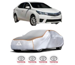 Husa Prelata Antigrindina Auto TOYOTA COROLLA Saloon (_E18_, ZRE1_) din 2013-2019, Protectie auto contra intemperiilor la grindina, Waterproof, 4x Stickere auto TOYOTA - Img 2