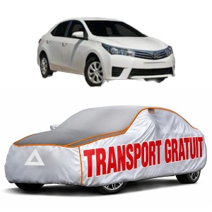 Husa Prelata Antigrindina Auto TOYOTA COROLLA Saloon (_E18_, ZRE1_) din 2013-2019, Protectie auto contra intemperiilor la grindina, Waterproof, 4x Stickere auto TOYOTA