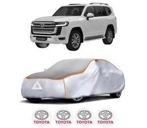 Husa Prelata Antigrindina Auto TOYOTA LAND CRUISER 300 (_J3_) din 2021-2022, Protectie auto contra intemperiilor la grindina, Waterproof, 4x Stickere auto TOYOTA - Img 2