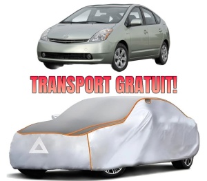 Husa Prelata Antigrindina Auto TOYOTA PRIUS Liftback (_W2_) din 2003-2009, Protectie auto contra intemperiilor la grindina, Waterproof, 4x Stickere auto TOYOTA