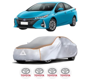 Husa Prelata Antigrindina Auto TOYOTA PRIUS PHV (_W52_) din 2016-2022, Protectie auto contra intemperiilor la grindina, Waterproof, 4x Stickere auto TOYOTA - Img 2