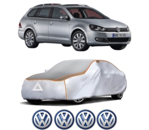 Husa Prelata Antigrindina Auto Volskwagen GOLF VAN VI Variant (AJ5) din 2009-2014, Protectie auto contra intemperiilor la grindina, Waterproof, 4x Stickere auto Volskwagen - Img 2