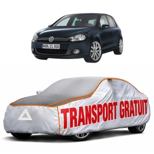 Husa Prelata Antigrindina Auto Volskwagen GOLF VI Van (5K1) din 2008-2012, Protectie auto contra intemperiilor la grindina, Waterproof, 4x Stickere auto Volskwagen