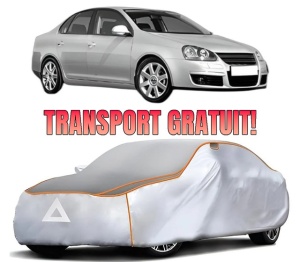 Husa Prelata Antigrindina Auto Volskwagen JETTA III (1K2) din 2004-2010, Protectie auto contra intemperiilor la grindina, Waterproof, 4x Stickere auto Volskwagen