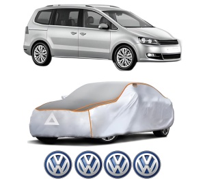 Husa Prelata Antigrindina Auto Volskwagen SHARAN (7N1, 7N2) din 2010-2022, Protectie auto contra intemperiilor la grindina, Waterproof, 4x Stickere auto Volskwagen - Img 2
