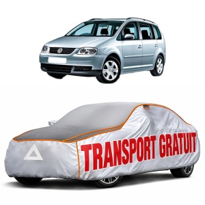 Husa Prelata Antigrindina Auto Volskwagen TOURAN (1T1, 1T2) din 2003-2010, Protectie auto contra intemperiilor la grindina, Waterproof, 4x Stickere auto Volskwagen