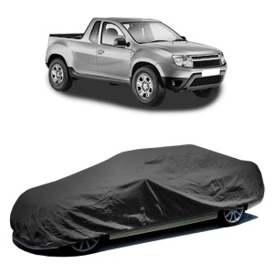 Husa prelata auto pentru DACIA LOGAN Pickup (US_) 2008, culoare negru, material textil impermeabil, rezistanta la intemperii praf UV, CARPASSION Husa Protectie - Img 2