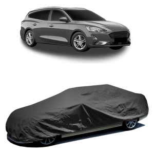Husa prelata auto pentru FORD FOCUS IV Turnier (HP) 2018, culoare negru, material textil impermeabil, rezistanta la intemperii praf UV, CARPASSION Husa Protectie - Img 2