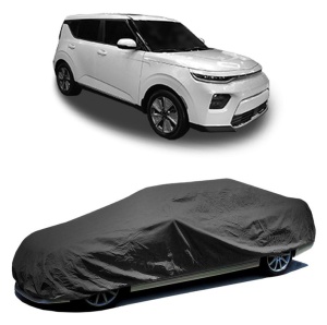 Husa prelata auto pentru KIA SOUL III (SK3) 2019, culoare negru, material textil impermeabil, rezistanta la intemperii praf UV, CARPASSION Husa Protectie - Img 2