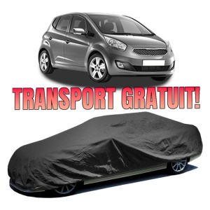 Husa prelata auto pentru KIA VENGA (YN) 2010 - 2019, culoare negru, material textil impermeabil, rezistanta la intemperii praf UV, CARPASSION Husa Protectie