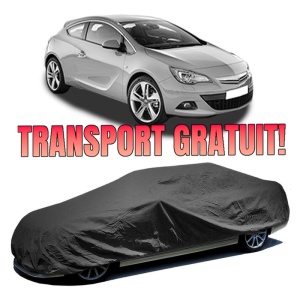 Husa prelata auto pentru OPEL ASTRA J GTC 2011 - 2018, culoare negru, material textil impermeabil, rezistanta la intemperii praf UV, CARPASSION Husa Protectie