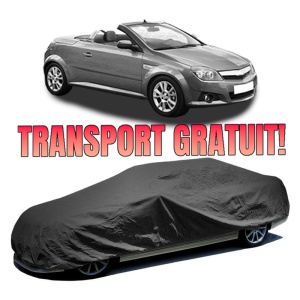 Husa prelata auto pentru OPEL TIGRA TwinTop (X04) 2004 - 2010, culoare negru, material textil impermeabil, rezistanta la intemperii praf UV, CARPASSION Husa Protectie