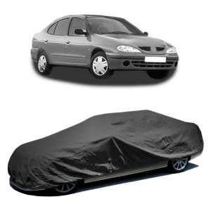 Husa prelata auto pentru RENAULT MEGANE I Classic (LA0/1_) 1996 - 2008, culoare negru, material textil impermeabil, rezistanta la intemperii praf UV, CARPASSION Husa Protectie - Img 2