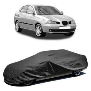 Husa prelata auto pentru SEAT CORDOBA (6L2) 2002 - 2009, culoare negru, material textil impermeabil, rezistanta la intemperii praf UV, CARPASSION Husa Protectie - Img 2