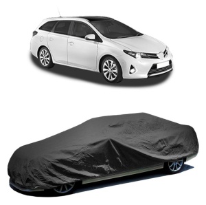 Husa prelata auto pentru TOYOTA AURIS Estate (_E18_) 2013 - 2018, culoare negru, material textil impermeabil, rezistanta la intemperii praf UV, CARPASSION Husa Protectie - Img 2
