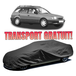 Husa prelata auto pentru TOYOTA COROLLA Estate (_E11_) 1997 - 2001, culoare negru, material textil impermeabil, rezistanta la intemperii praf UV, CARPASSION Husa Protectie