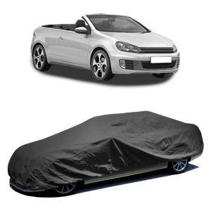 Husa prelata auto pentru Volkswagen Golf VI Convertible (517) 2011 - 2016, culoare negru, material textil impermeabil, rezistanta la intemperii praf UV, CARPASSION Husa Protectie - Img 2