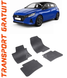 Hyundai I20 III, Hatchback, fabricat din 10.2020 - Prezent, set covorase auto dedicate, din cauciuc 100% Premium accesorii pentru autoturismul tau - masina v155806