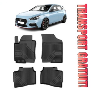 Hyundai I30 I Din 07.2007 - 01.2012, Hatchback , Set Covorase Auto Tip Tavita Premium 3D, din cauciuc