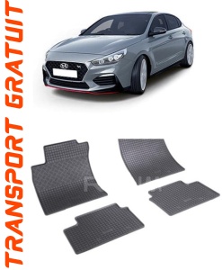 Hyundai I30 III, Coupe, fabricat din 02.2017 - Prezent, set covorase auto dedicate, din cauciuc 100% Premium accesorii pentru autoturismul tau - masina v155710