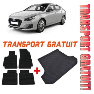 Hyundai I30 III Hatchback din 2021 - Prezent, Set Covorase + tavita portbagaj auto Portbagaj Inferior *1