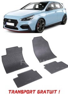 Hyundai I30 III, Hatchback, fabricat din 02.2017 - Prezent, set covorase auto dedicate, din cauciuc 100% Premium - Transport Gratuit accesorii pentru autoturismul tau - masina v39321