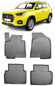 Hyundai IX35, Suv, Din 2010 - 06.2015 , Set Covorase Auto Tip Tavita Premium 3D, din cauciuc accesorii pentru autoturismul tau - masina v174838