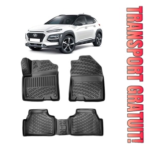Hyundai Kona Electric 2019-2023 Set Covorase Auto Cauciuc Premium Umbrella