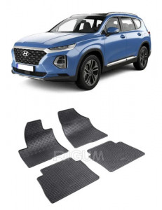 Hyundai Santa Fe II, Suv, fabricat din 04.2006 - 08.2012, set covorase auto dedicate, din cauciuc 100% Premium accesorii pentru autoturismul tau - masina v158156