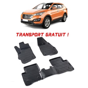 Hyundai Santa Fe III 2012-2017 Set 4 covorase auto din cauciuc tip tavita premium line 3D - Transport Gratuit! accesorii pentru autoturismul tau - masina v48980