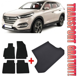Hyundai Tucson din 2018 - 09.2020 Suv Facelift *1, Set Covorase + tavita portbagaj auto