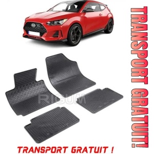 Hyundai Veloster, Coupe, fabricat din 07.2011 - 12.2016, set covorase auto dedicate, din cauciuc 100% Premium - Transport Gratuit
