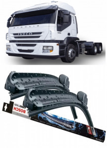IVeco Stralis Set 2 stergatoare parbriz Bosch Bosch Aerotwin 65 cm/65 cm compatibile cu IVeco Stralis I din 2002 (65 cm / 65 cm) accesorii pentru autoturismul tau - masina v124486