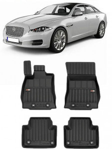 Jaguar Xj Din 2009 - 2012, Sedan , Set Covorase Auto Tip Tavita Premium 3D, din cauciuc accesorii pentru autoturismul tau - masina v162789