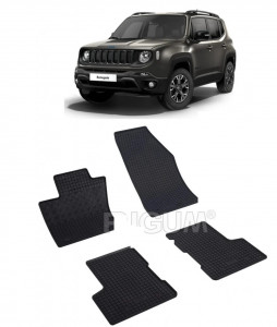 Jeep Renegade 4Xe PhEV fabricat din 06.2020 - Prezent, Suv, set covorase auto dedicate, din cauciuc 100% Premium accesorii pentru autoturismul tau - masina v149957
