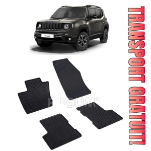 Jeep Renegade 4Xe PhEV fabricat din 06.2020 - Prezent, Suv, set covorase auto dedicate, din cauciuc 100% Premium