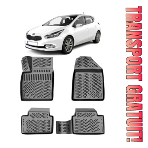 Kia Ceed 2018-2022 Set 4 covorase auto din cauciuc tip tavita premium line 3D