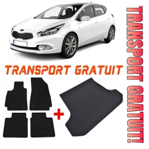 Kia Ceed II Hatchback din 05.2012 - 08.2018, Set Covorase + tavita portbagaj auto Portbagaj Inferior *3