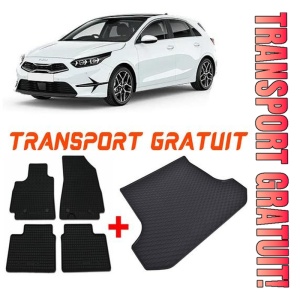Kia Ceed III Hatchback din 06.2018 - Prezent, Set Covorase + tavita portbagaj auto Portbagaj Superior *2