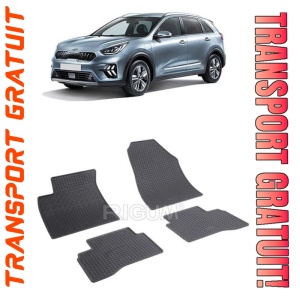 Kia Niro Hybrid, Suv, fabricat din 08.2016 - Prezent, set covorase auto dedicate, din cauciuc 100% Premium