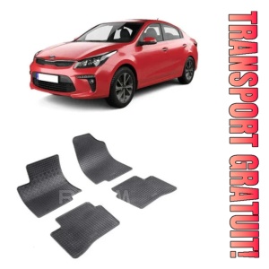 Kia Rio III, Hatchback, fabricat din 08.2011 - 01.2017, set covorase auto dedicate, din cauciuc 100% Premium