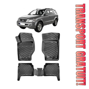 Kia Sorento I 2002-2009 Set 4 covorase auto din cauciuc tip tavita premium line 3D