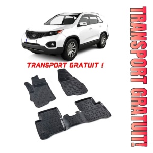 Kia Sorento II 2010-2015 Set 4 covorase auto din cauciuc tip tavita premium line 3D - Transport Gratuit!