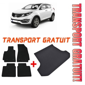 Kia Sportage IV din 2015 - 12.2021 Suv *1 , Set Covorase + tavita portbagaj auto