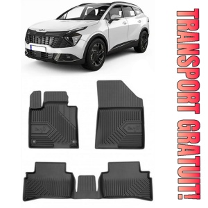 Kia Sportage V Din 2022 - Prezent, Suv, Nu Corespunde Pentru Hybrid , Set Covorase Auto Tip Tavita Premium 3D, din cauciuc - Img 1